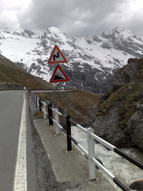 Stelvio bergen zuid 10 procent bord